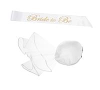 MUELODSIC Cappello Capitano Sposa con Velo e Nastro Copricapo Marittimo Traspirante per Festa Prematrimoniale e Feste sulla Spiaggia Stile Versatile per Matrimoni Estivi