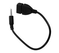 MUELODSIC Cavo Adattatore Audio Usb Femmina a Jack 3,5 Mm Per Auto Convertitore Musica Compatto Plug and Play Estensione Cavo Audio Per Autoradio