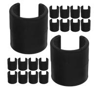 MUELODSIC Clip di Fissaggio per Aste Portabandiera da Giardino 20 Pezzi in Plastica Resistente Accessori per Fissaggio Rapido di Bandiere da Esterno Clip Antivento per Allenamento Calcio