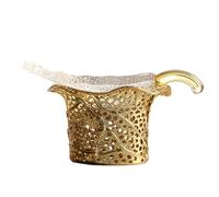 MUELODSIC Colino da Tè in Vetro a Forma di Foglia Infusore Portatile Riutilizzabile per Tè Sfuso e Spezie Filtro Decorativo per Casa