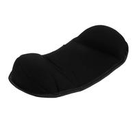 MUELODSIC Cuscino Poggiatesta Imbottito Nero per Passeggino Supporto Collo Ergonomico e Borsa Portaoggetti Laterale Accessorio per Ragazzo Ragazza e in Viaggio