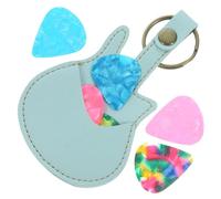 MUELODSIC Custodia per Plettri per Chitarra Borsa Portatile per Plettri per Chitarra Acustica in Materiale Pu Piccoli e Compatti Design Ragionevole Adatto per Esibizioni