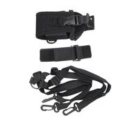 MUELODSIC Custodia Radio e Cinturino Pompiere in Nylon Resistente Con Clip Staccabile, Spallacci Regolabili e Fibbia a Strappo, Supporto Ergonomico Per Vigili Del Fuoco e Tecnici All’aperto