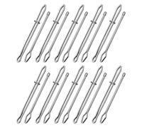 MUELODSIC Estrattore per Coulisse 10 Pezzi in Ferro Gira-Asola Utensile per Infilare Elastici e Cordoncini da Cucito Strumento Multiuso per Riparazioni e Fai da Te Compatibile Pantaloni