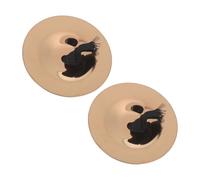 MUELODSIC Finger Cymbals per Danza del Ventre in Rame Miniature da Strumento Percussione per Scuola Montessori Resistenti Suono Brillante per Feste e Attività Musicali