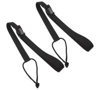 MUELODSIC Guinzaglio di Sicurezza per Snowboard 2 Pezzi Nero Sgancio Rapido Cinghia di Traino Retrattile Regolabile per Attacchi da Snowboard Cordino alla Caviglia per Sport Invernali e