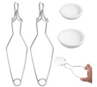MUELODSIC Kit Resistenti Alte Temperature per Metalli Creuset Pinze in e Crogioli in Quarzo per Applicazioni di e Creazione