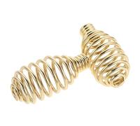 MUELODSIC Maniglia a Molla in Acciaio Resistente per Stufa a Legna Set 2 Pezzi Maniglia della Porta del Focolare Resistente al Calore per Piano Cottura Affumicatore e Stufa a Pellet