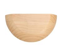 MUELODSIC Mensola da Parete Semicircolare in Legno Massello Marrone, Design Rustico e Semplice, Facile da Pulire e Capacità di Carico Stabile per Soggiorni e Stanze Piccole