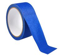 MUELODSIC Nastro adesivo mascherante in carta per pittura 3D, blu 50mmx50m, resistente e facile da strappare a mano, ideale per decorazioni, protezione e separazione colori in casa, ufficio e scuola