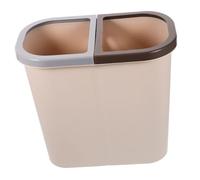MUELODSIC Pattumiera Due Scomparti in Plastica Resistente Contenitore Rifiuti Umido e Secco per Cucina Ufficio Moderno e Compatto
