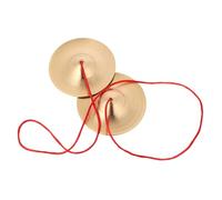 MUELODSIC Piccoli Finger Cymbals Lega Resistente con Cordino per Danza e Giochi Musicali Strumento a Percussione Facile da Usare per Educazione Musicale e Spettacoli