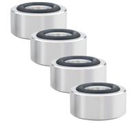 MUELODSIC Piedini Isolanti in Lega di Alluminio Set da 4 per Altoparlanti e Subwoofer, Smorzatori di Vibrazioni per Giradischi, Protezione Pavimento e Base Stabile per Audio Domestico