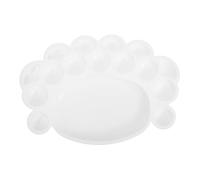 MUELODSIC Pittura Piede Palette per Acquerelli Acrilici e Gouache Vassoio Miscelatore Colori per Bianco Duratura e Multifunzionale