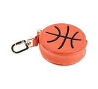 MUELODSIC Portafoglio da Basket in Pelle Pu Leggero e Resistente, Portamonete Compatto a Forma di Pallone per Organizzare Gioielli, per Eventi Sportivi e Feste a Tema