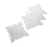 MUELODSIC Righello Per Tasti Di Chitarra in Acciaio Inox, Strumento Di Misurazione Del Raggio Della Tastiera Per Chitarra, Basso, Banjo, Ukulele e Mandolino, Kit Di Livellamento Per Tastiera