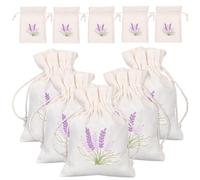 MUELODSIC Sacchetti di 10 Pezzi in Cotone Coulisse, per Conservare Fragranze e Piccoli Oggetti Come Cioccolatini, per Uso Domestico e Viaggio