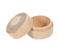 MUELODSIC Scatola in Legno per Capelli da Ragazzo Ragazza con Scritta First Haircut Contenitore Pratico per Ricordi di Prima Tosatura Idea Regalo Shower e Compleanno Design Adorabile per