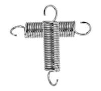 MUELODSIC Set 2 Ganci a Molla per Sedia Galleggiante e Amaca, Ganci Telescopici in Acciaio Regolabili Meccanismo a Molla per Installazione Sicura e Ottimizzazione Spazio, Uso Industriale