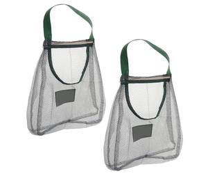 MUELODSIC Set 2 Sacchetti a Rete per Verdure e Frutta da Appendere, Borsa a Rete Sospesa per Aglio e Cipolle, Organizer Cucina Salvaspazio con Buona Ventilazione per Conservazione