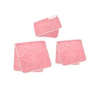 MUELODSIC Set Asciugamani per Centro di Bellezza in Microfibra Fascia Chioma e Telo Cucito Rosa