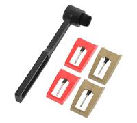 MUELODSIC Set Puntine per Giradischi con Ago di Ricambio in Rubino e Kit Spazzole per Pulizia Stilo, Accessori per Fonografo Compatibili, per Manutenzione Audio Vinile e Riproduzione