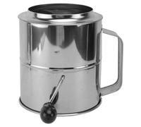 MUELODSIC Setaccio Farina Manuale in Acciaio Inossidabile Rete Stretta per Zucchero Velo e Spezie Strumento da Cucina Portatile con Grande Capacità per Cacao e Preparazioni Dolciarie