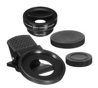 MUELODSIC Smartphone Grandangolare e Macro Esterna Resistente e Olio Facile Installare Nero Elegante