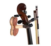 MUELODSIC Supporto Da Parete Per Violino Dedo in Legno Rosso Imbottitura Protettiva, Appendiabiti Muro Per Violino Base, Montaggio Semplice Per Uso Domestico e Sala Prove