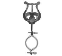 MUELODSIC Supporto Spartiti Per Clarinetto e Oboe Con Clip Regolabile Porta Spartiti Musicale Portatile Per Banda Di Marcia Fissaggio Sicuro e Angolo Di Visuale Adattabile