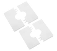 MUELODSIC Tappi Copriforo Quadrati Autoadesivi in Plastica Bianca per Foro Parete e Foro Cavi, Copertura Decorativa Versatile 2 Pezzi 28mm per Vari Ambienti