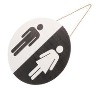 MUELODSIC Targa per Cartello Segnaletico per Bagno Unisex Decorazione Murale e Chic per Uffici e Ristoranti