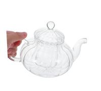 MUELODSIC Teiera in Vetro Resistente al Calore con Filtro Design Trasparente Ergonomico Antiscivolo per Tè e Infusi Freddo e per Feste e Picnic