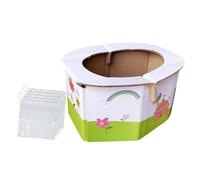 MUELODSIC Vasino Portatile Pieghevole per Ragazzo Ragazza 5 Sacchetti Vasino da Viaggio Compatto Senza Installazione Leggero e Salvaspazio Adatto per Auto e Uso Outdoor