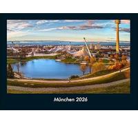 München 2026 Fotokalender DIN A4: Monatskalender mit Bild-Motiven aus Orten und Städten, Ländern und Kontinenten