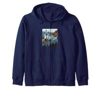 München Germania Castello di Neuschwanstein Souvenir da Viaggio Felpa con Cappuccio