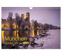 München - Lichter der Großstadt (Wandkalender 2027 DIN A4 quer), CALVENDO Monats