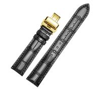 MUENShop XXL Cinturino Esteso in Vera Velle a Sgancio Rapido 18mm-22mm con Chiusura Pieghevole con Fibbia a Farfalla