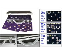Valigetta monete Dt. IN Capsule Numismatiche 27,5 ALU Safe 268-184 Diamante Per