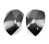 MUEOSI 1 paio di coperture per specchietto retrovisore, per Ford, for Focus, 2005-2008 lato specchio shell coperchio specchietto retrovisore (No Light Bright Black)