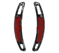 MUEOSI 1 paio di estensioni del cambio al volante dell'auto, for Porsche, for PANAMERA, for MACAN, for CAYENNE, for Carrera, 991 Leve del cambio al volante per auto(BLACK Forged Pattern)