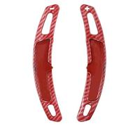 MUEOSI 1 paio di estensioni for le leve del cambio al volante dell'auto, for Porsche, for PANAMERA, for MACAN, for CAYENNE, for Carrera, 991 Leve del cambio al volante per auto(Carbon Fiber Red)