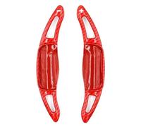 MUEOSI 1 paio di estensioni for le leve del cambio al volante dell'auto, for Toyota, for Camry, for Avalon, for Corolla Leve del cambio al volante per auto(Carbon Fiber Red)