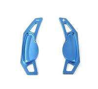 MUEOSI 2 pezzi adesivi leve cambio estensione volante auto, for Benz, Smart, 451 453 Fortwo 09-17 Forfour 2015-2017 Leve del cambio al volante per auto(BLACK Blue)
