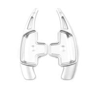 MUEOSI 2 pezzi di estensione del cambio al volante dell'auto in alluminio, for Mercedes-Benz, ABCE CLA CLS GLA GLC GLE Classe S Leve del cambio al volante per auto(Silver)
