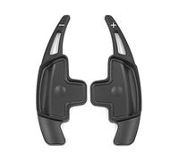 MUEOSI 2 pezzi di estensione del cambio al volante dell'auto in alluminio, for Mercedes-Benz, ABCE CLA CLS GLA GLC GLE Classe S Leve del cambio al volante per auto(Schwarz)