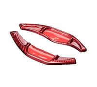 MUEOSI 2 pezzi estensioni del cambio al volante in fibra di carbonio for auto, for Toyota, Camry 2018-2020, for Corolla, 2019-2020, for RAV4, 2020 Leve del cambio al volante per auto(Rot)