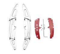 MUEOSI 2 pezzi Paddle Shift, for Porsche, 911, for Spyder 918, for Cayman 718, for PANAMERA, for MACAN, for CAYENNE, adesivi for cambio al volante dell'auto Leve del cambio al volante per auto(Silver)