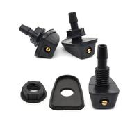 MUEOSI 2 pezzi universale for auto parabrezza anteriore rondella spruzzatore ugelli a getto acqua ventola beccuccio copertura rondella uscita ugello tergicristallo regolazione dello spruzzo Ugello lav