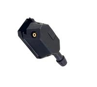 MUEOSI 2 pezzi universali for parabrezza for auto, lavavetri, spazzole for getti d'acqua, ugelli montati su braccio da 8 mm e 9 mm regolati a 4 vie Ugello lavavetri